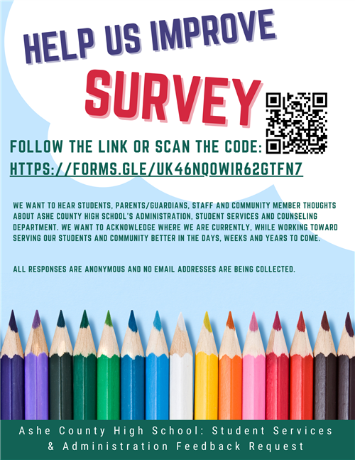 Ashe County High School: Student Services & Administration Feedback Request